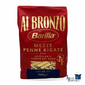 Макарони BARILLA BRONZO 500g  Mezze Penne rigate  (18 шт/48 ящ)