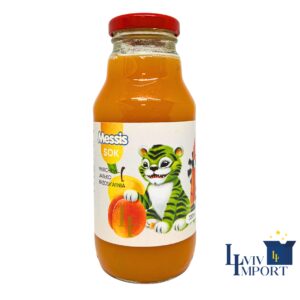 Сік скло MESSIS 330ml "Тигреня" персик+ морква+ яблуко (15 шт/112 ящ)