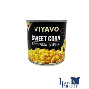 Кукурудза цукрова VIYAVO Premium 340г ж/б (12 шт/140 ящ)