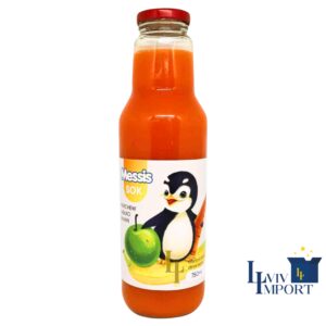 Сік скло MESSIS 750ml "Пінгвін" банан+ морква+ яблуко (8 шт/85 ящ)
