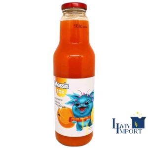 Сік скло MESSIS 750ml "Монстрик" апельсин+ морква+ яблуко (8 шт/85 ящ)