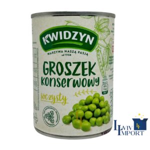 Горошок KWIDZYN 400g ж/б (10 шт/176 ящ)