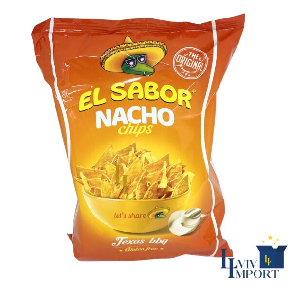 Кукурудзяні чипси начос EL SABOR 100g BBQ (18 шт)