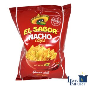 Кукурудзяні чипси начос EL SABOR 100g перець чилі (18 шт)