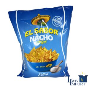 Кукурудзяні чипси начос EL SABOR 100g з сіллю (18 шт)