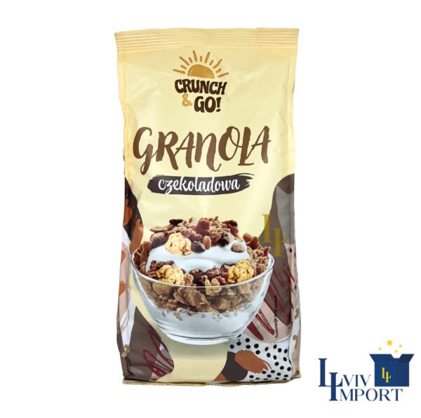 Гранола CRUNCH & GO 380g шоколадна (14 шт/56 ящ)